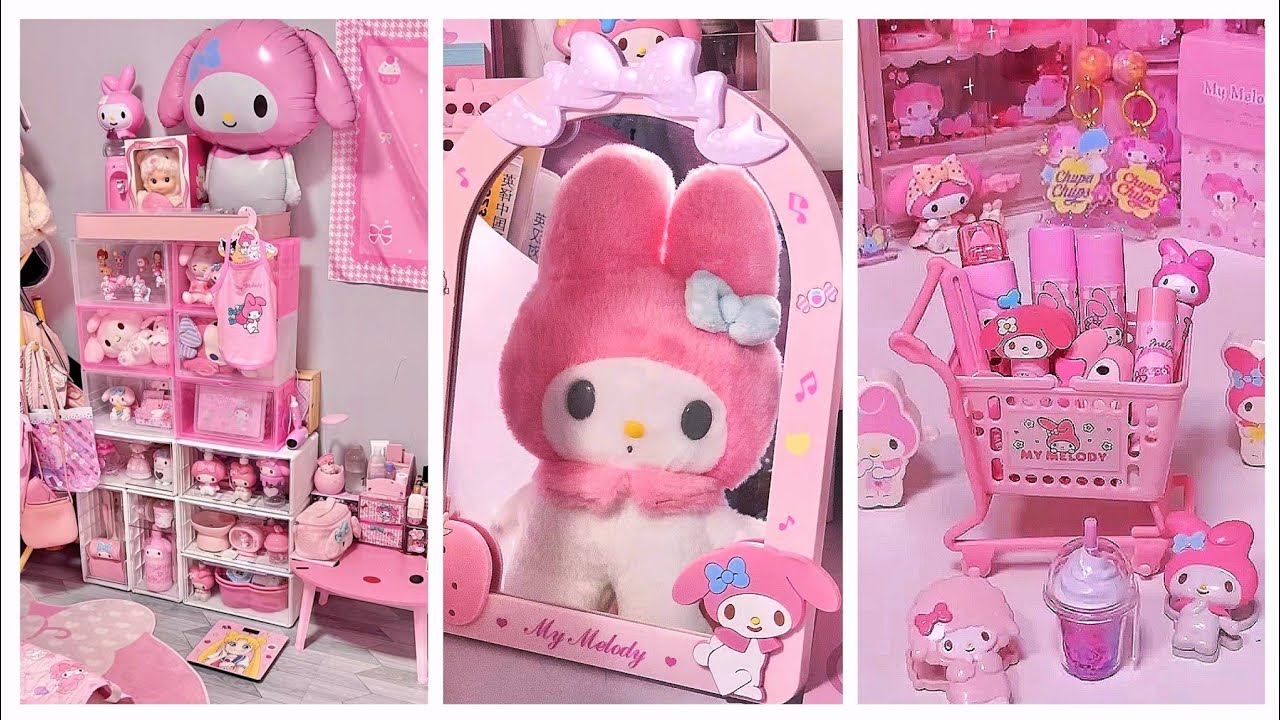 Pink My Melody  Room Makeover VS Miniature My Melody Room 💖💖 #cindyasmr
