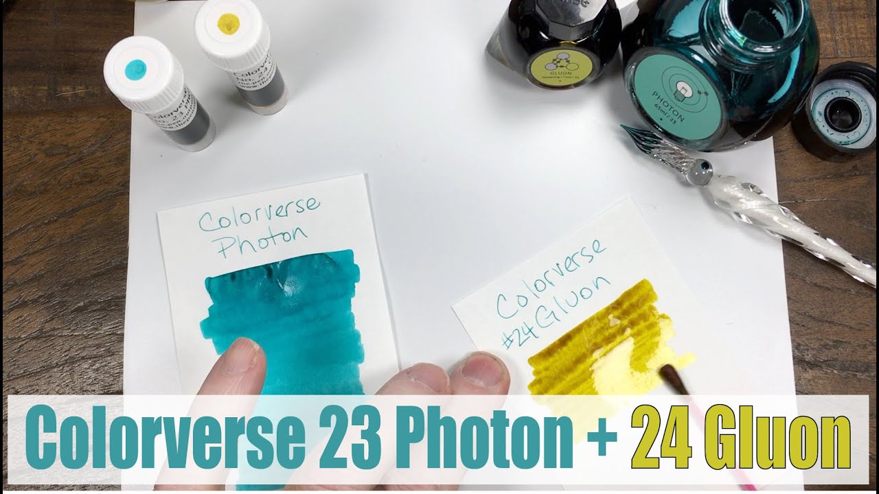 Colorverse 23 Photon + 24 Gluon writing sample