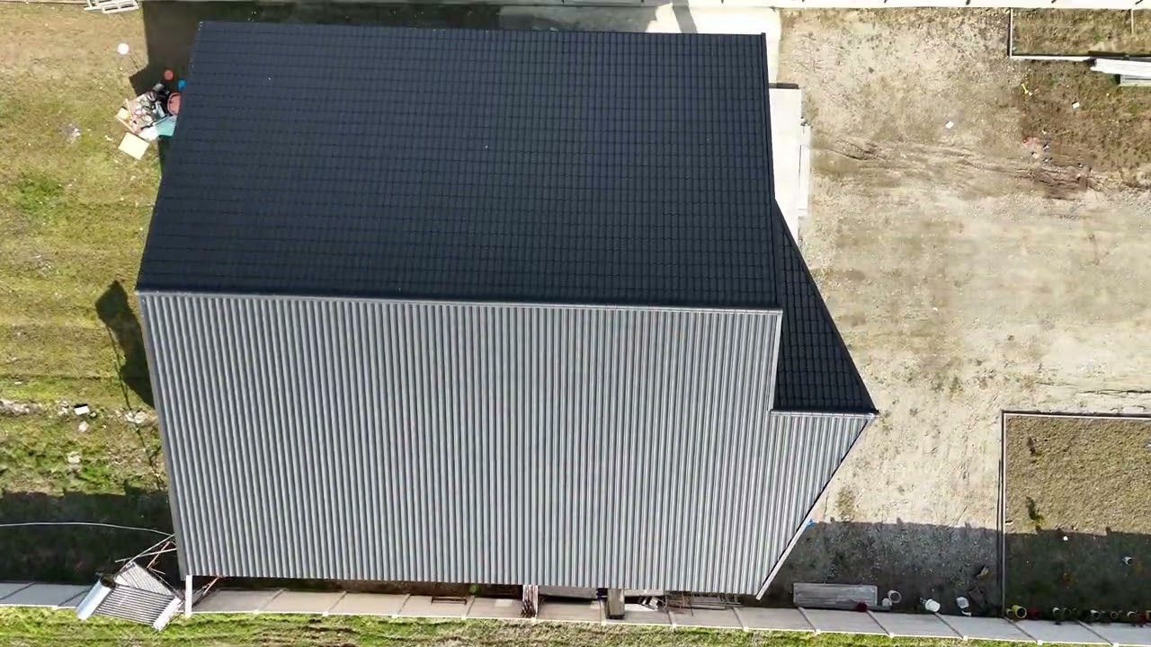 🏠 Tigla metalica model Clasic ATTICA – Negru Mat RAL 9005