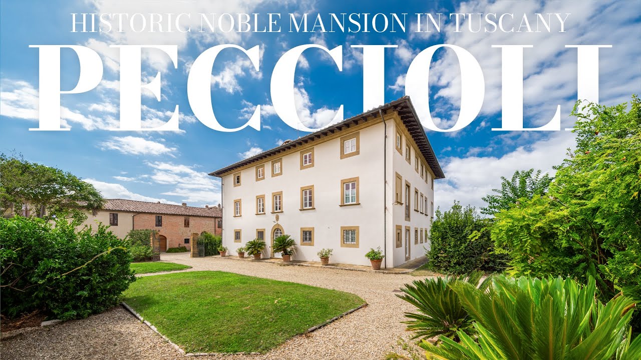 TOURING an HISTORIC NOBLE MANSION with Private AIRPORT in TUSCANY  | The Dream Real Estate