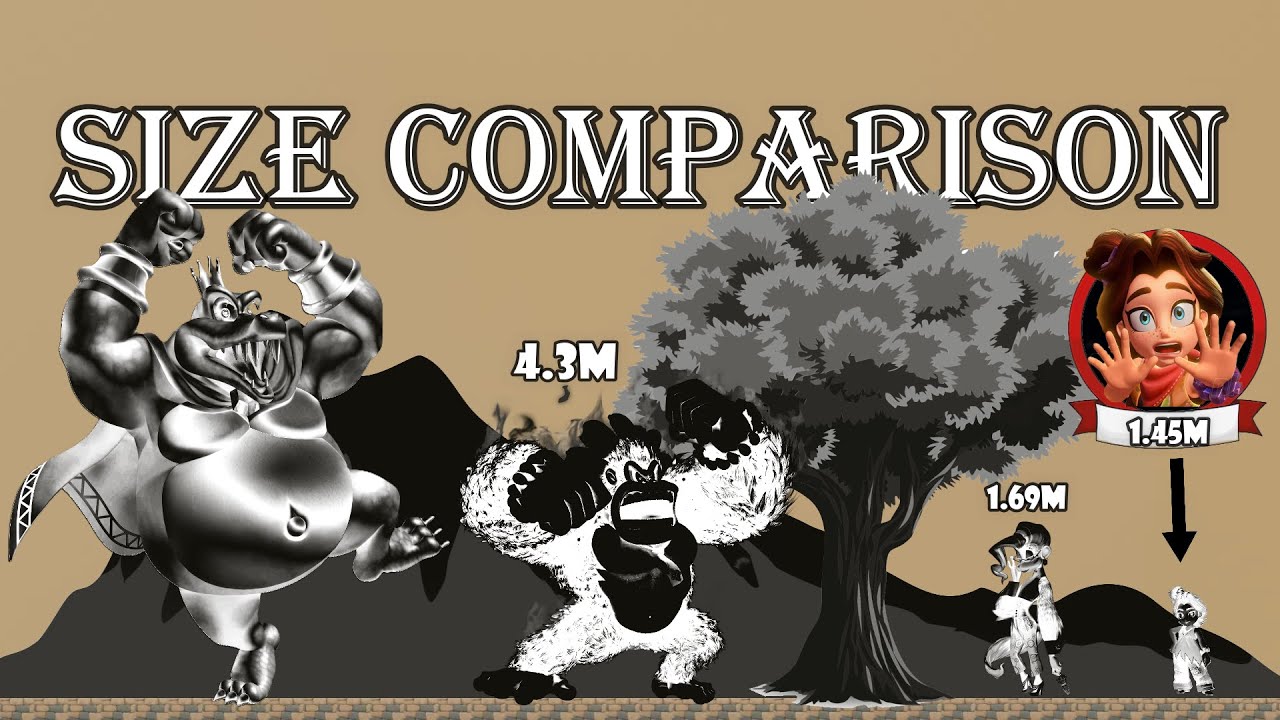 Donkey Kong Bananza | Size Comparison | All Characters