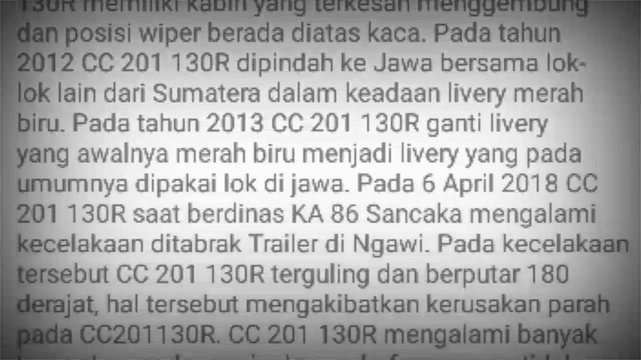 Lokomotif CC 201 130R In Memory
