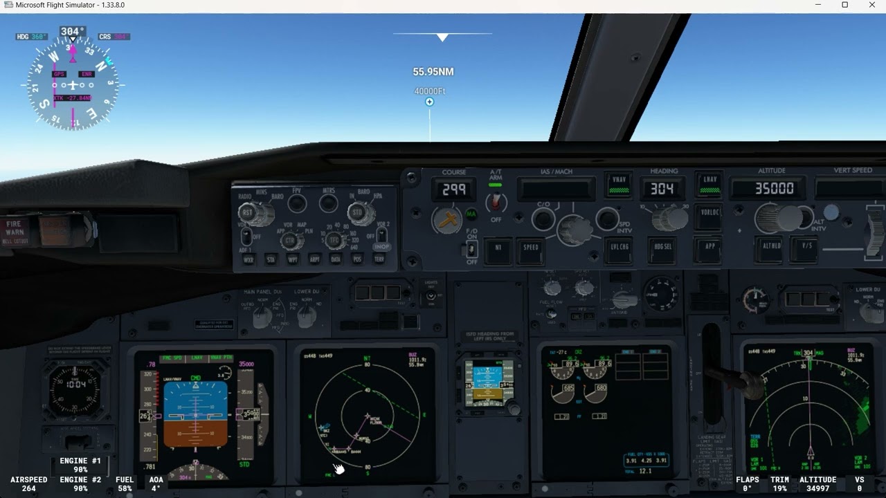 Boeing 737-800NG Flight Instruments, Displays system review - Part 5