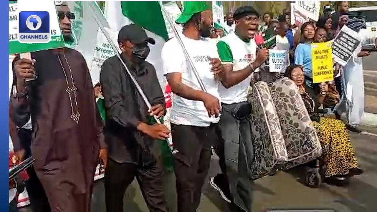 National Assembly Protest Begins In Abuja Over E-Transmission Of Election Results