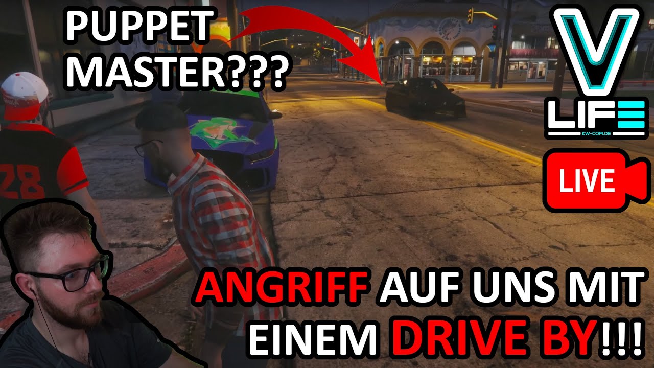PUPPET MASTER Angriff mit DRIVE BY & leider viel zu kurzes Rennen! John Montes [kw-com.de] | GTA RP