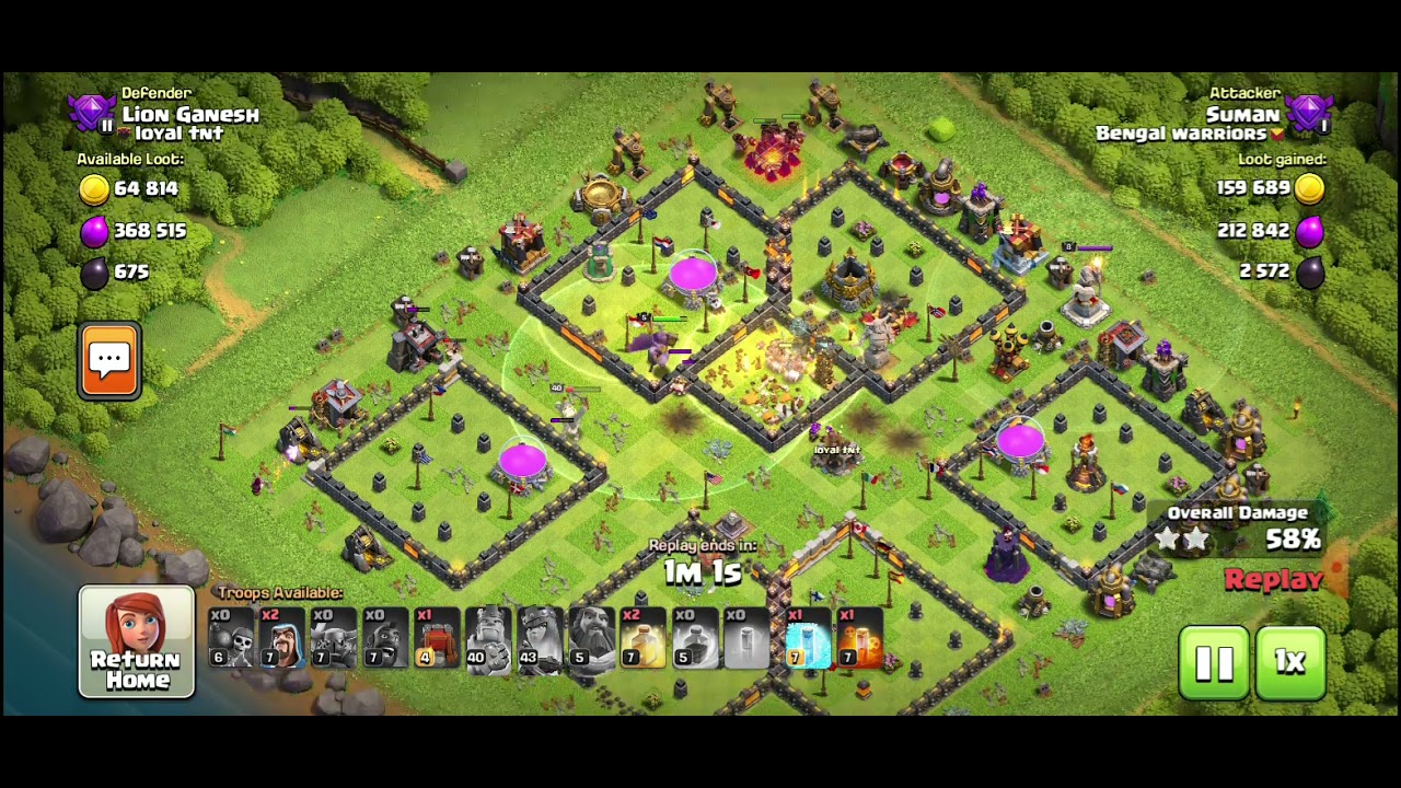 strongest town hall 11 pekka hog attack strategy without wall wrecker....