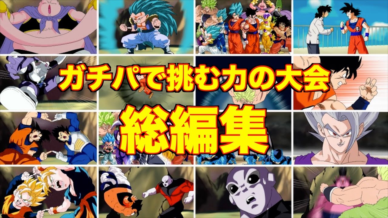 【アニメ】ガチパで挑む力の大会総編集【ドラゴンボール】
