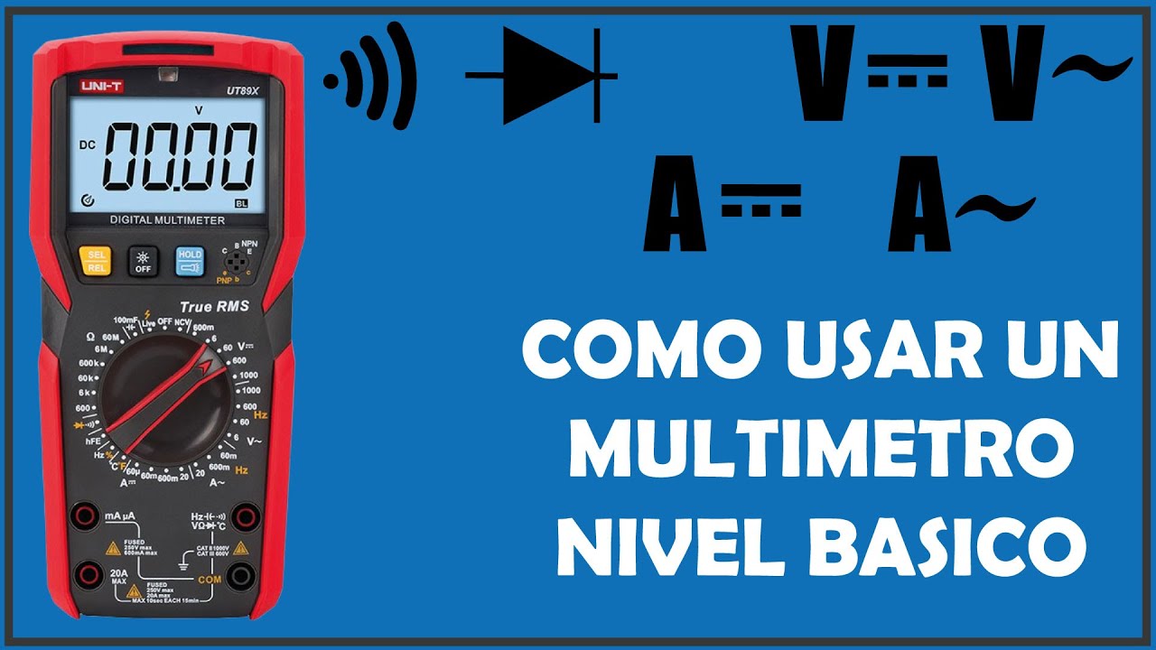 Como usar MULTIMETRO DIGITAL - funciones b&aacute;sicas⚡