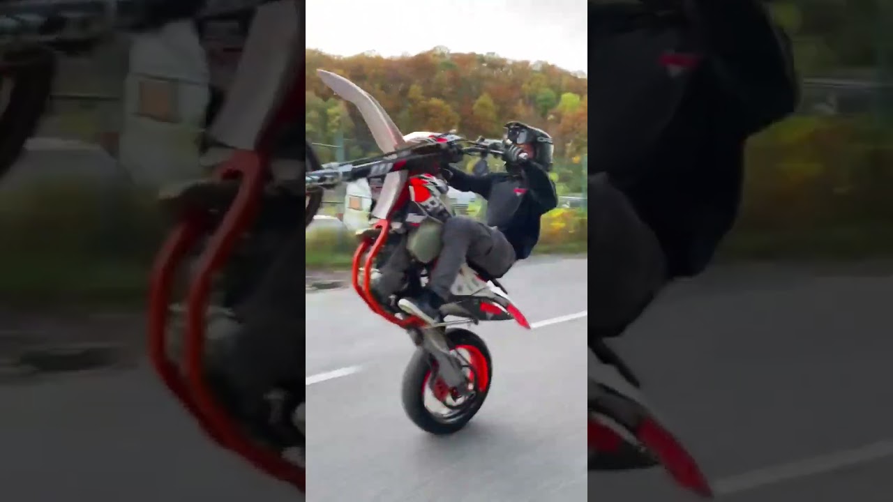 😍🔥#gebel #supermoto  #bike #bikelife #wheelie #stunt #yamaha #boldfamily