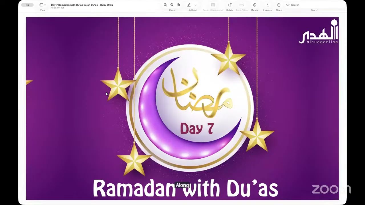 Day 7 February 26th | Ramadan with Duʿā’s 2026 in Urdu Taught by Sr Shazia Nawaz