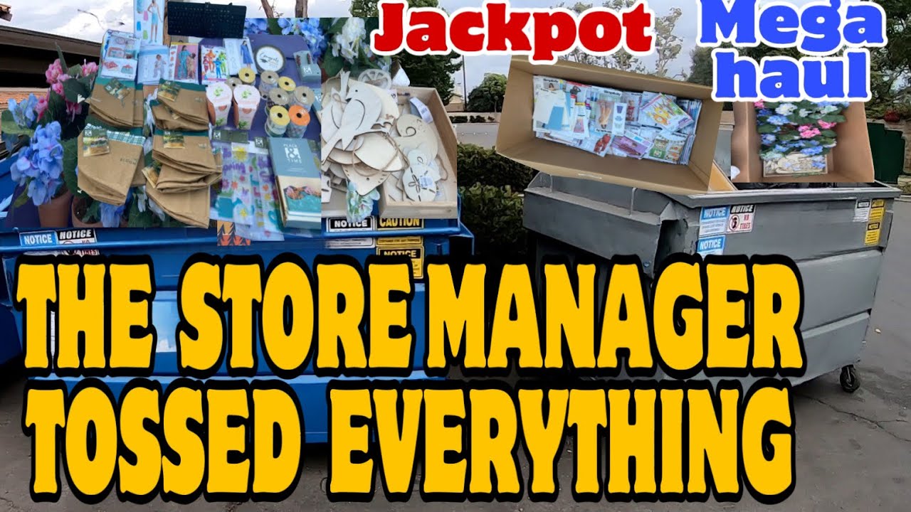 DUMPSTER DIVING - THIS IS CRAZY! THE STORE MANAGER TOSSED EVERYTHING IN THEIR DUMPSTERS. MEGA HAUL