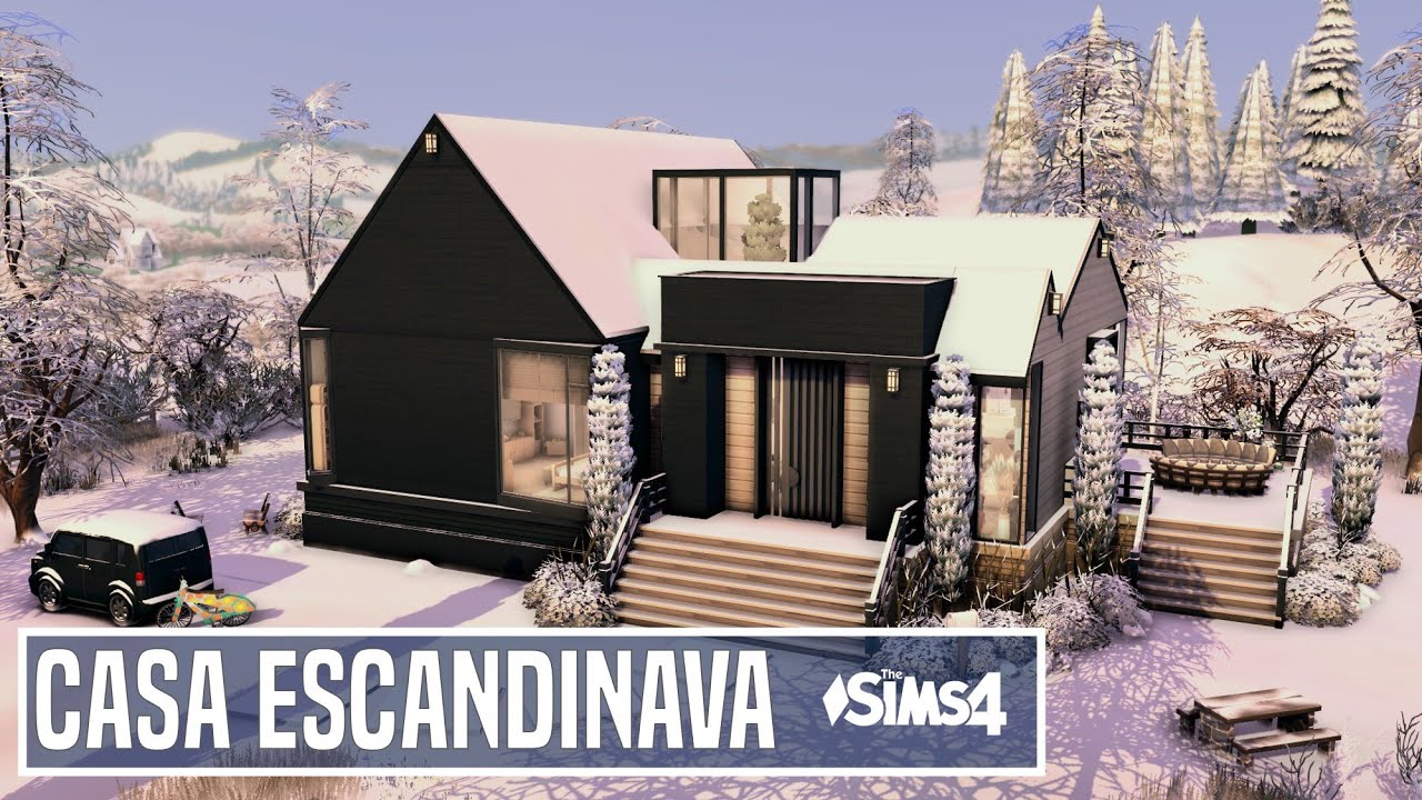 Casa Escandinava T&eacute;rrea | Ground Floor Scandinavian House  | The Sims 4