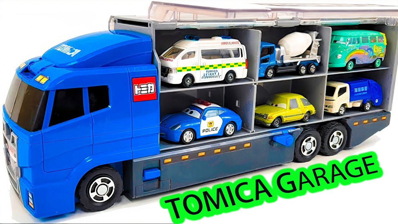 トミカ☆高級ミニカーを開封してコンボイ出発！ホンダNSXも参加☆Unbox luxury miniature cars and hit the road in a convoy
