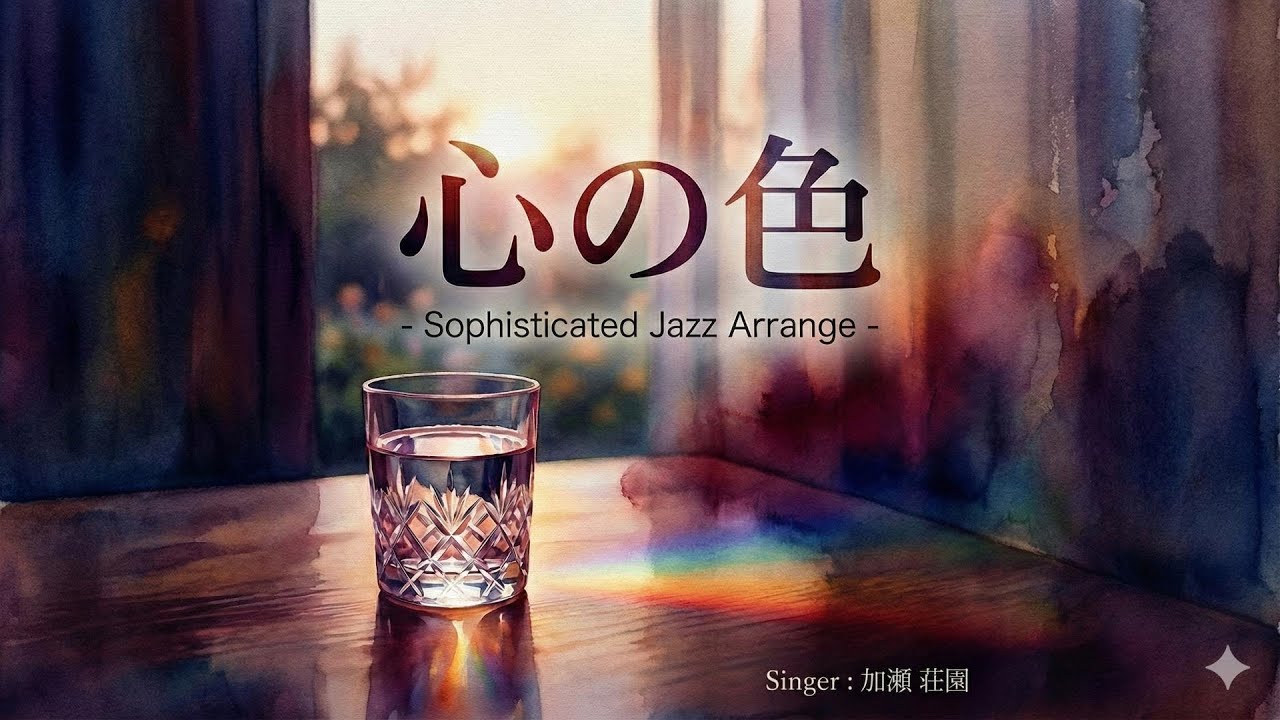 【ジャズカバー（ジャズアレンジ）】「心の色」(中村雅俊) | 都会の夜に溶け込む、哀愁のピアノ・セッション