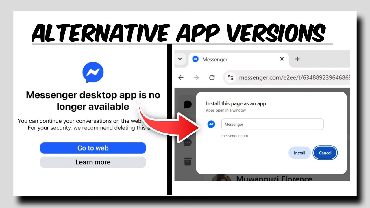 Приложение Messenger для настольных компьютеров больше недоступно | Как использовать Messenger в ...