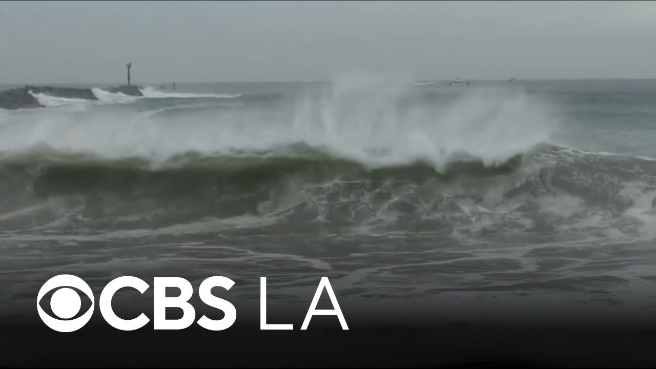 Surfers catch once-in-a-lifetime waves at The Wedge in Newport Beach