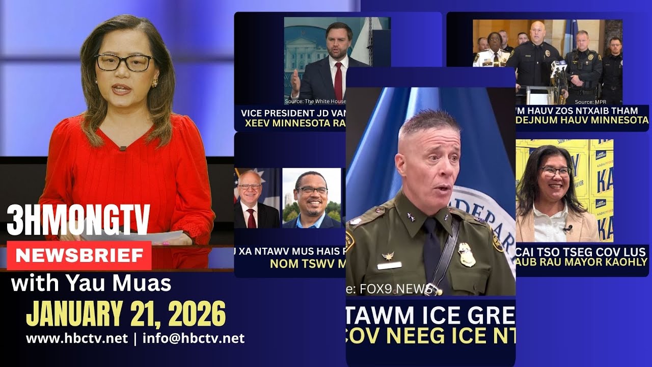 🔴3HMONGTV NEWS | Jan. 21, 2026 - Xovxwm Hmoob tshaj tawm hauv xeev MN hnub no.