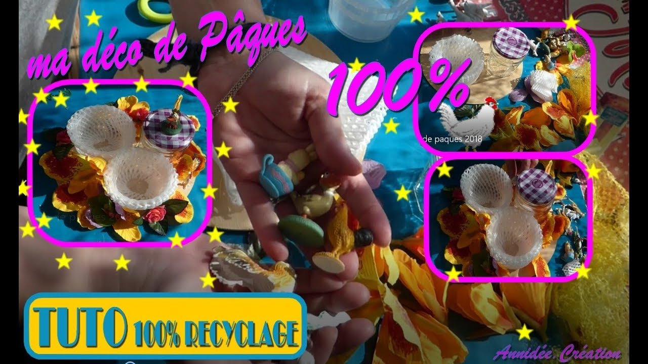 TUTO déco de table pour Pâques 100% recyclage