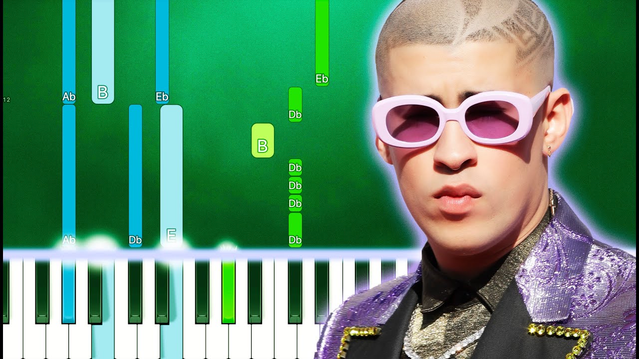 Bad Bunny - La Difícil (Piano Tutorial Easy)