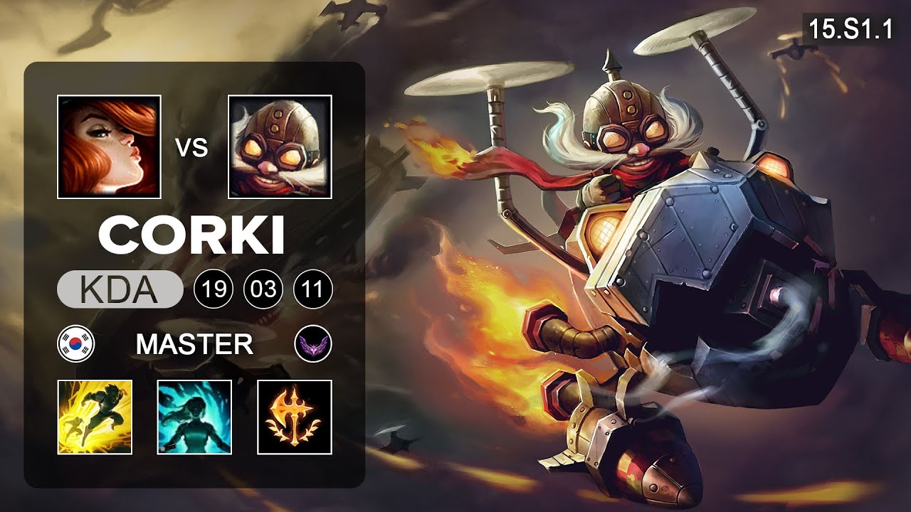 Corki vs Miss Fortuner ADC - KR Master - Patch 15.S1.1 Season 15