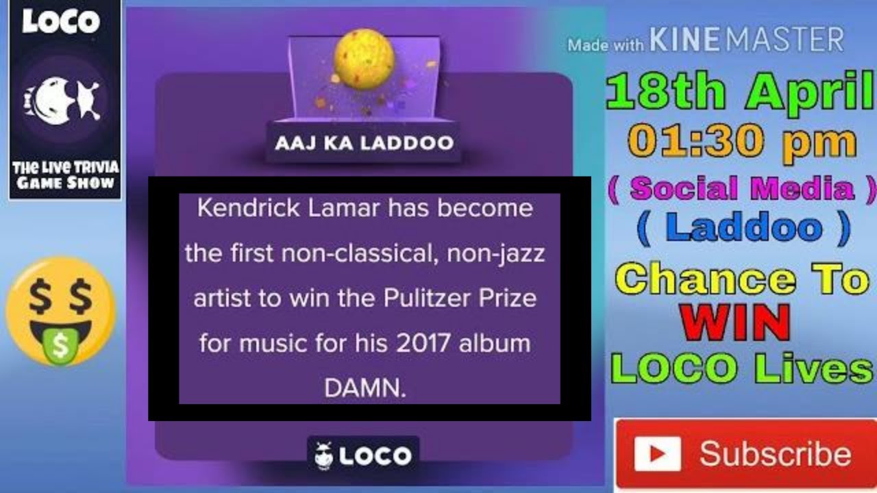 Loco Social Media Ladoo 18 April Afternoon 01:30 pm | aaj dopher ka social media | Win free lives ||