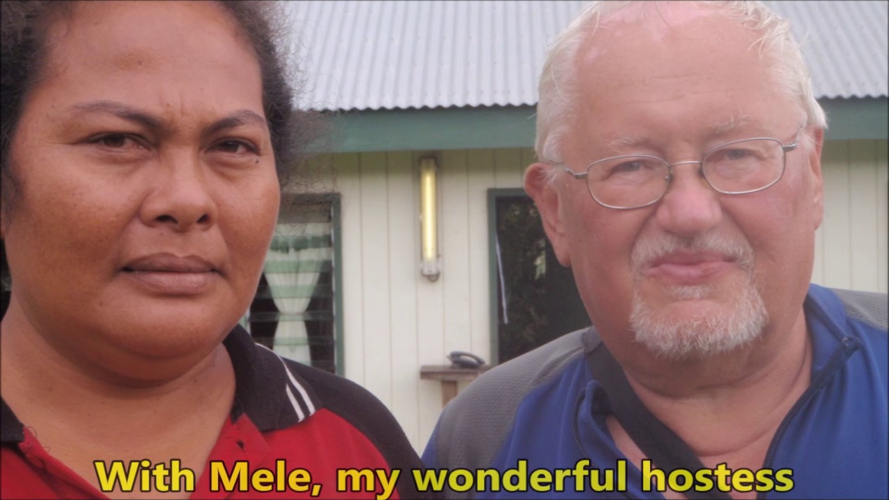 Goodbyes with the people in Petani (Niuafo'ou), January 19, 2011