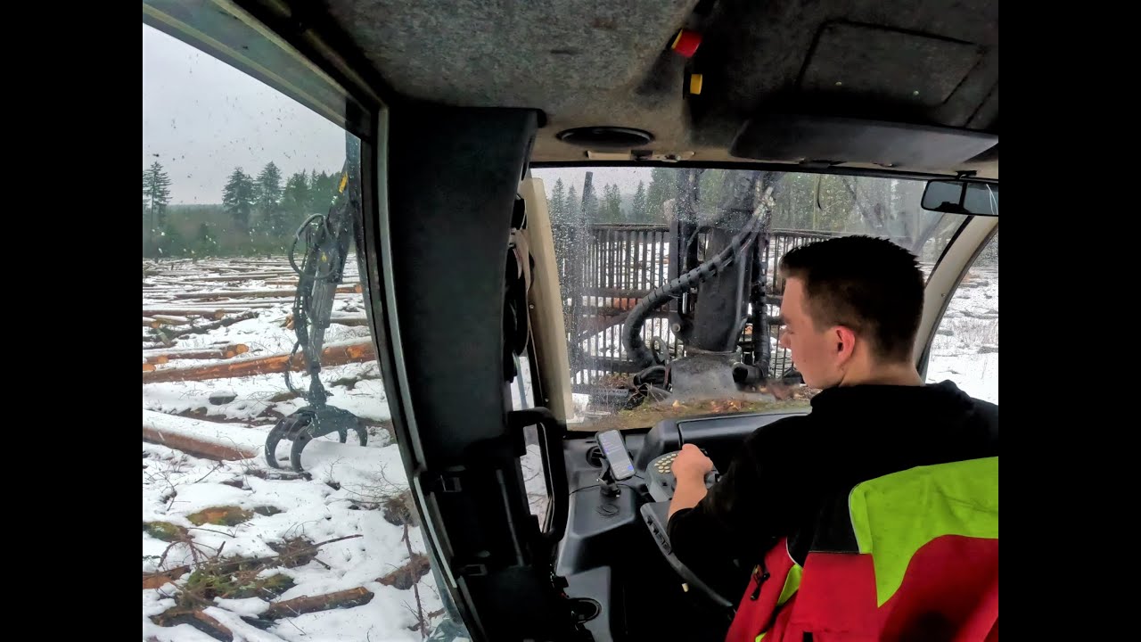 🌲4K| CRANE & CAB View • Logset 6F GT • ForwarderAction • Forstbetrieb Schweinsberg • Loggingmachine🌲