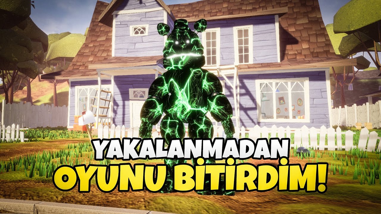 HALLOWEEN FREDBEAR'A YAKALANIRSAM OYUN BİTER! - Hello Neighbor Mods
