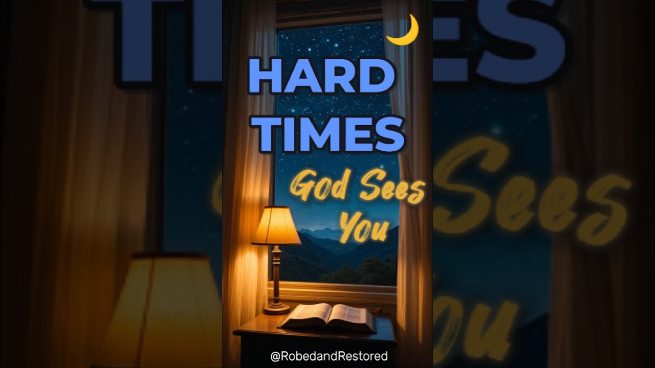 🕊️ Hard Times? God Sees You | Night Prayer | Robed & Restored