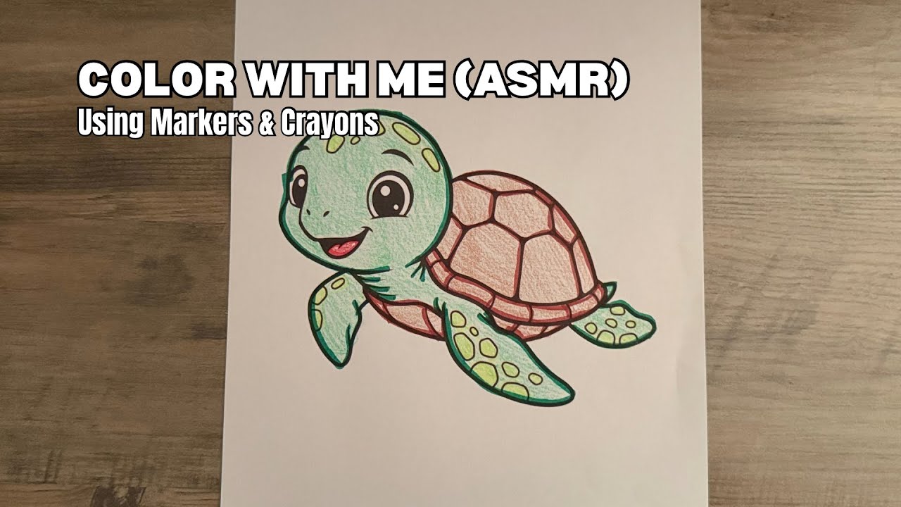 I Colored a Sea Turtle That TOTALLY ROCKS 