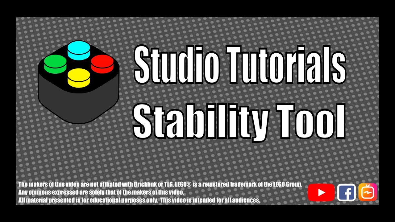 Studio Tutorials - Stability Tool. Make your LEGO designs durable in real life!