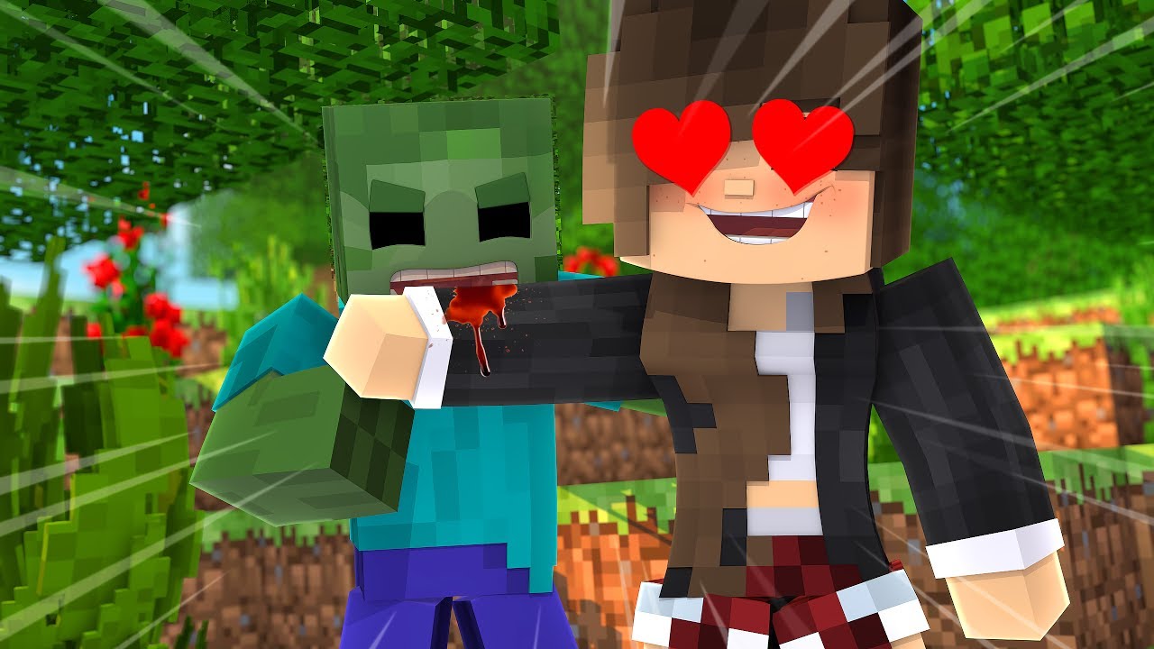 ZOMBIE LOVE IN MINECRAFT (Minecraft ZOMBIE APOCALYPSE) w/ Ryguyrocky