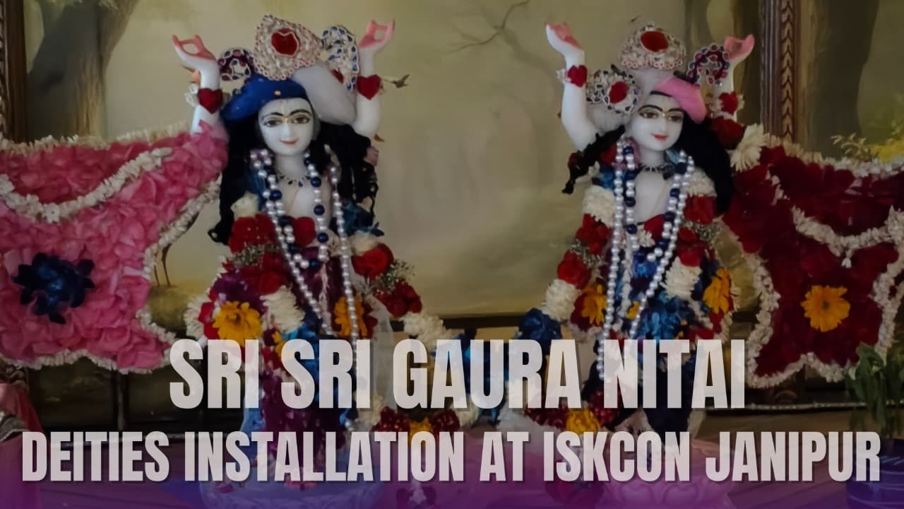 Abhishek of Sri Sri Gaura Nitai Deities & installation ceremony at ISKCON Janipur | ISKCON Jammu