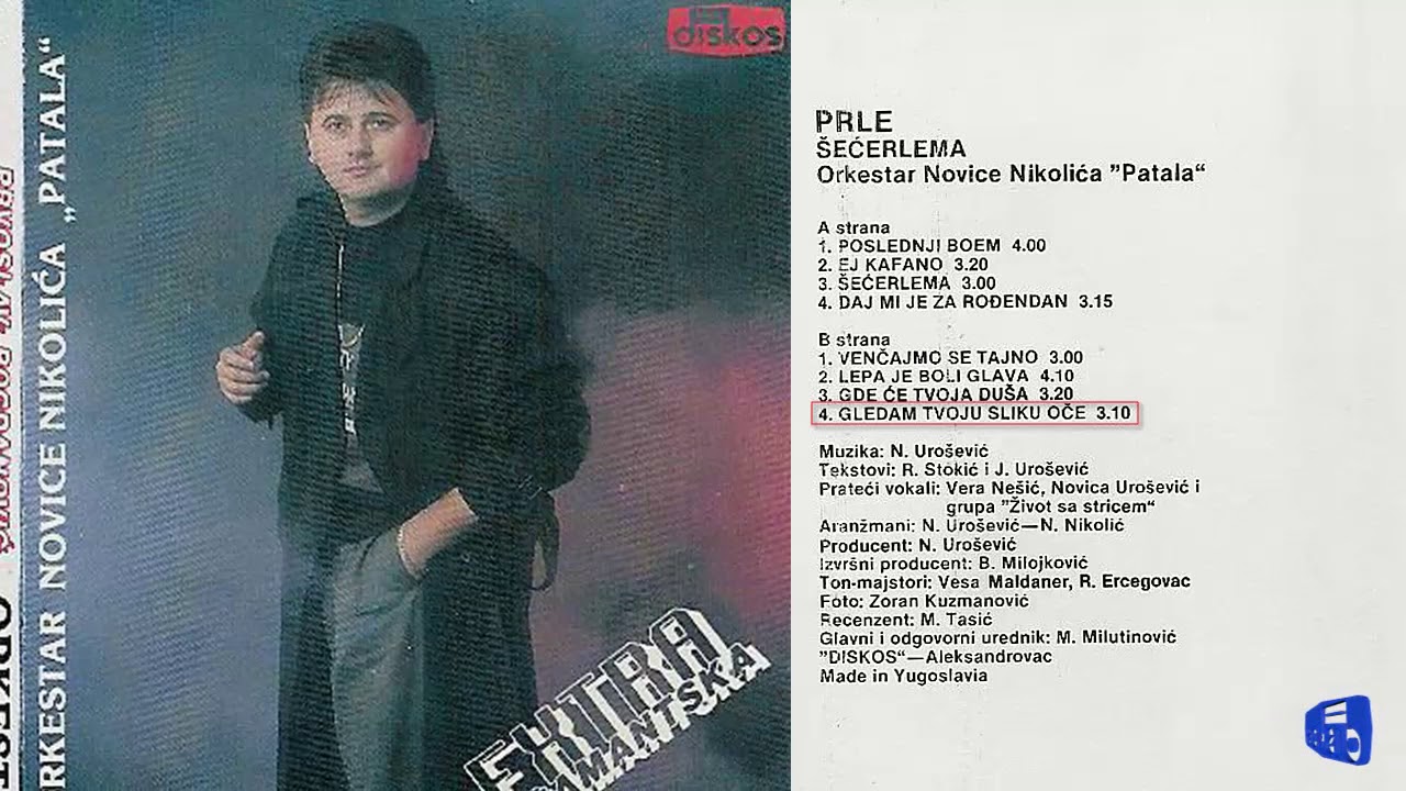 Prvoslav Bogdanovic Prle - Gledam tvoju sliku oce - (Audio 1990)