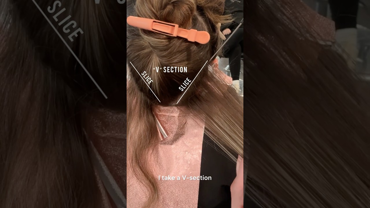 FOILAYAGE placement #hairtok #haireducation #hairtutorial #balayage #haircolor #hairtips #hair