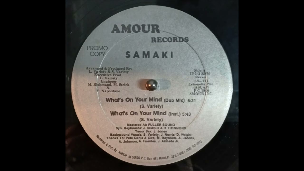 S A M A K I - What's On Your Mind (Dub Mix 1986)
