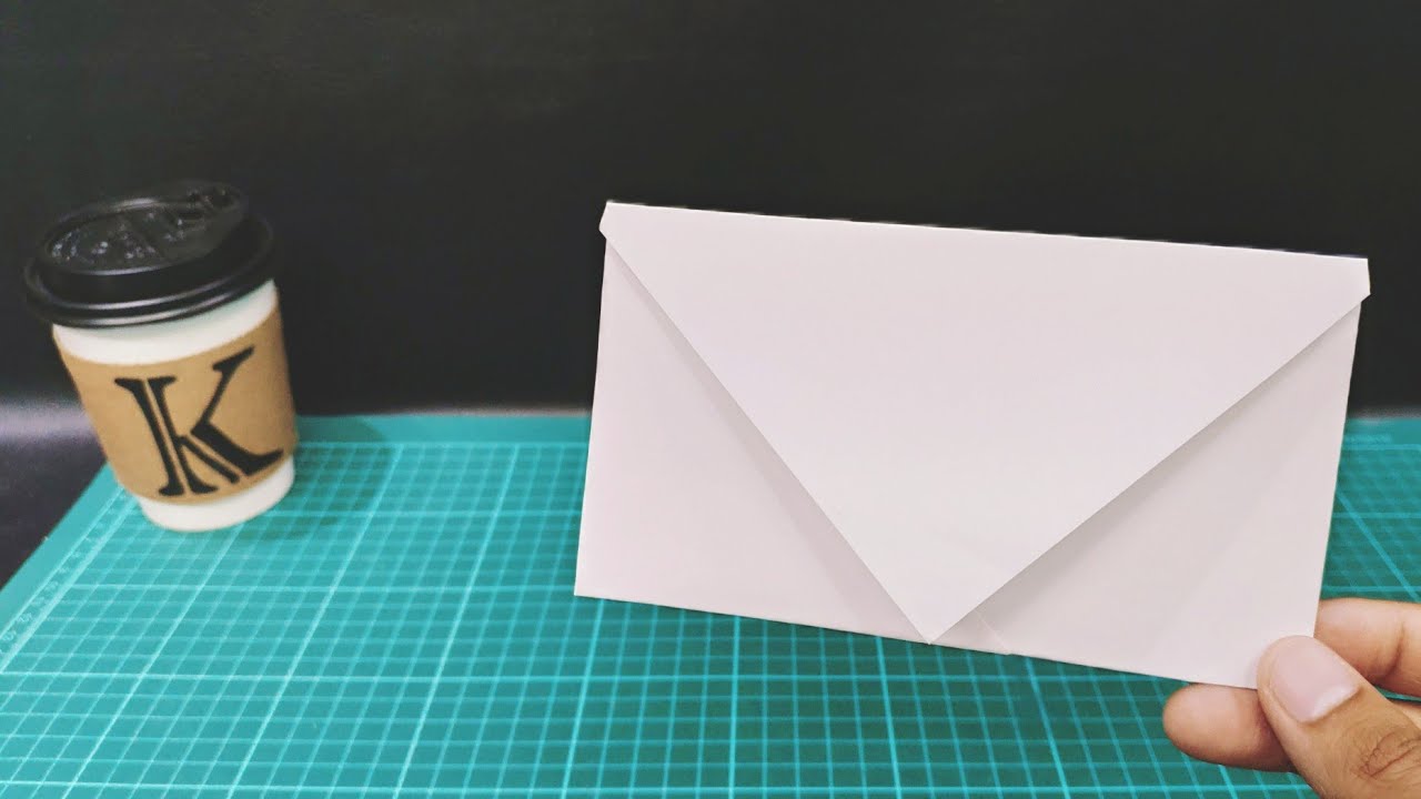 Ａ4簡易紙摺信封 How to make a paper envelope  Оригами для письма из листа