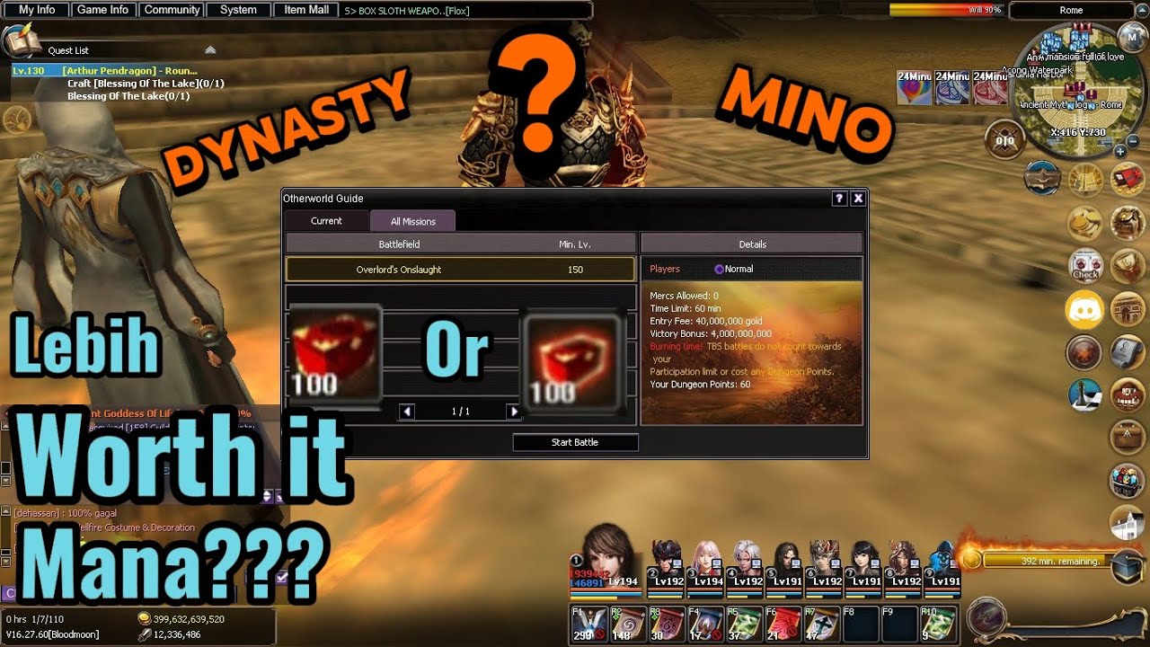 Tutor TBS Dynasty - Atlantica Online