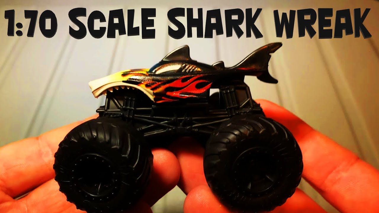 1:70 Scale Lava Shark/Shark Wreak - Hot Wheels Monster Trucks