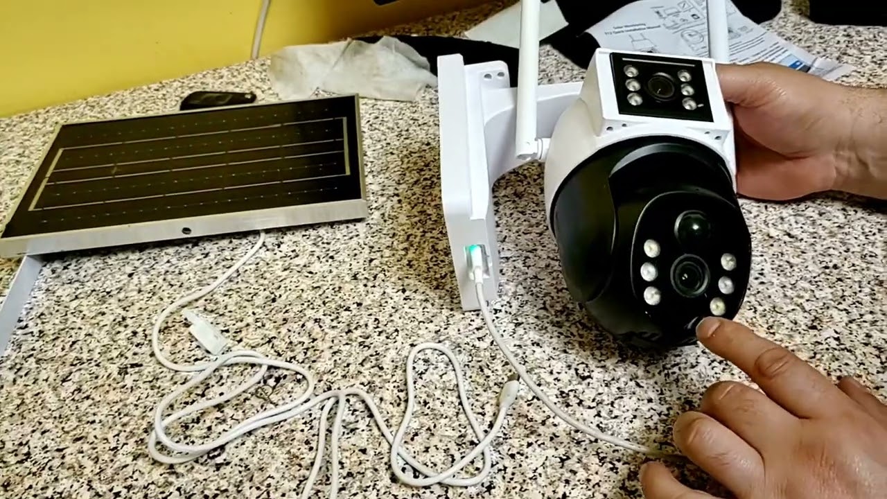 Cameră supraveghere 4g panou solar instalare