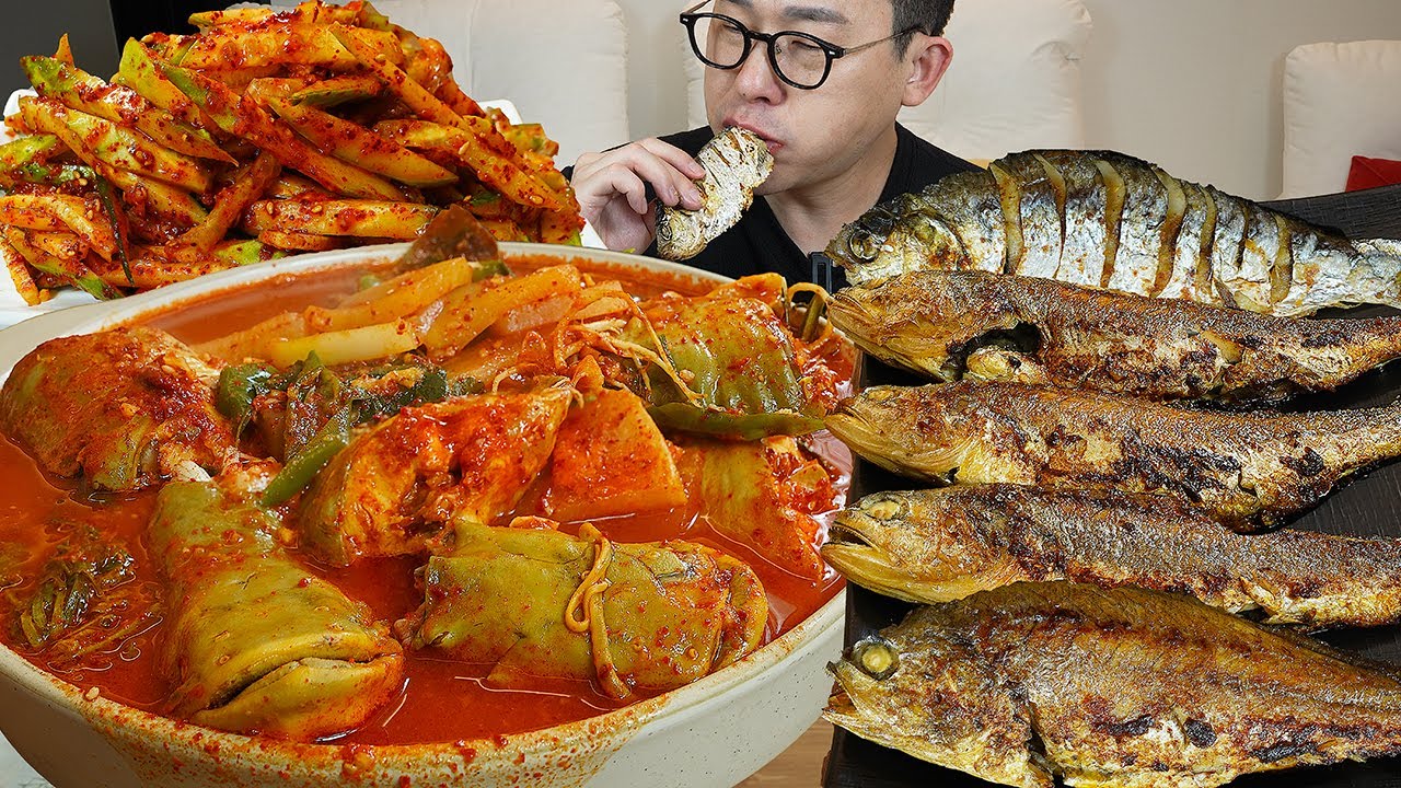 고소당할까봐 준비했습니다ㅎㄷㄷ 2025년 마지막 🐟생선 먹방! Grilled Yellow Croaker MUKBANG
