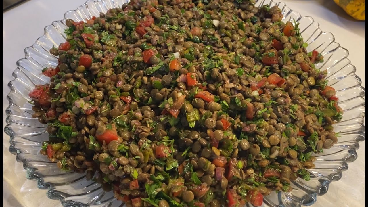 😍Fas Yemekleri: Ünlü Yeşil Mercimek Salatası