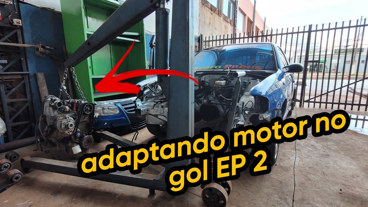 adaptação motor 2.2 do omega no gol com tração traseira EP 2