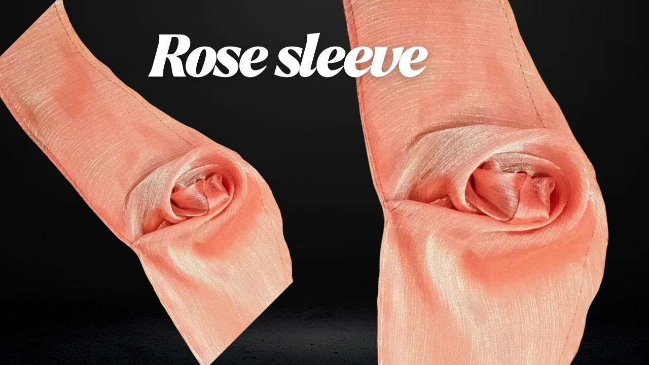 How to Cut ROSE SLEEVE (Flower Hands) for Blouse, Easy & Perfect Pattern Making