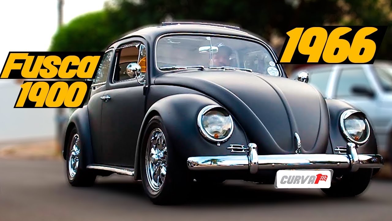 FUSCA 1900 1966 RAGTOP com 2 carburadores de OPALA