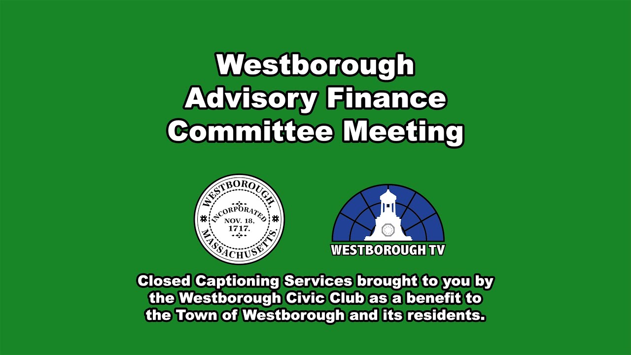 Westborough Advisory Finance Committee Meeting -  February 12, 2026