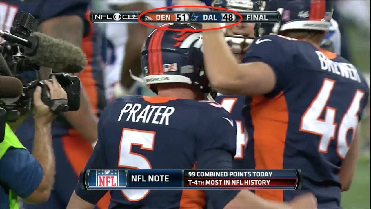 NFL Highest Scoring Game of Every Season (2007-2018)