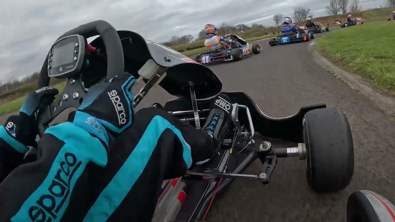 First ever race in senior rotax at east of Scotland kart club highlights