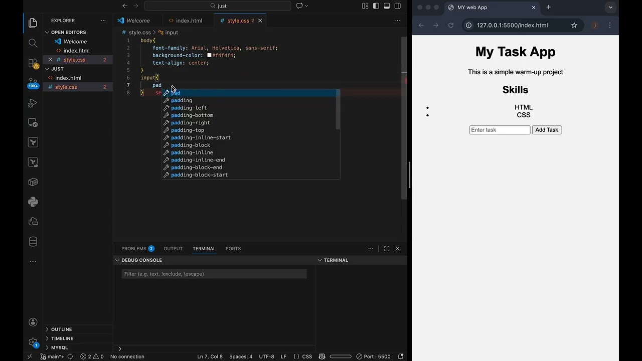 trail video HTML AND CSS