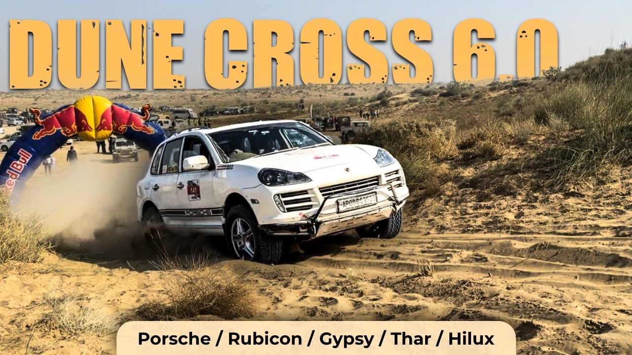 Extreme Sand Off Roading at Dune Cross 2026 | Porsche, Rubicon, Gypsy, Thar, Hilux | Aaruksh